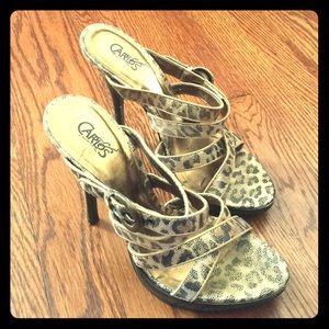 Carlos Santana Women’s Leopard Slinky Heel sz 8.5
